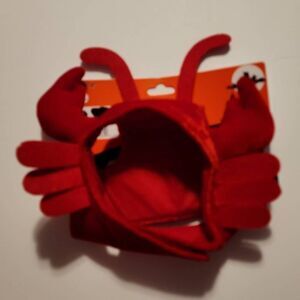 Fang-Tastic Lobster Pet Hat Size Med/Large NWT